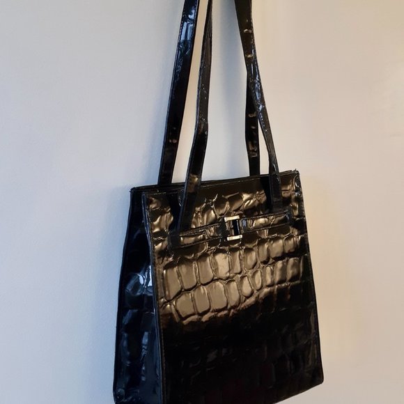 Faux Croc handbag - Picture 2 of 3